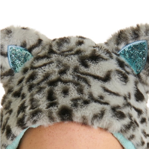 Justice Girls Leopard Faux Fur Critter Hat - Picture 2 of 2